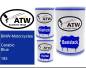 Preview: BMW-Motorcycles, Carabic Blue, 183: 500ml Lackdose + 500ml Klarlack + 250ml Härter - Set, von ATW Autoteile West.